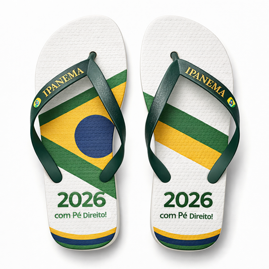 Kit 2 Chinelos Ipanema Brasil – Comece 2026 com o Pé Direito!